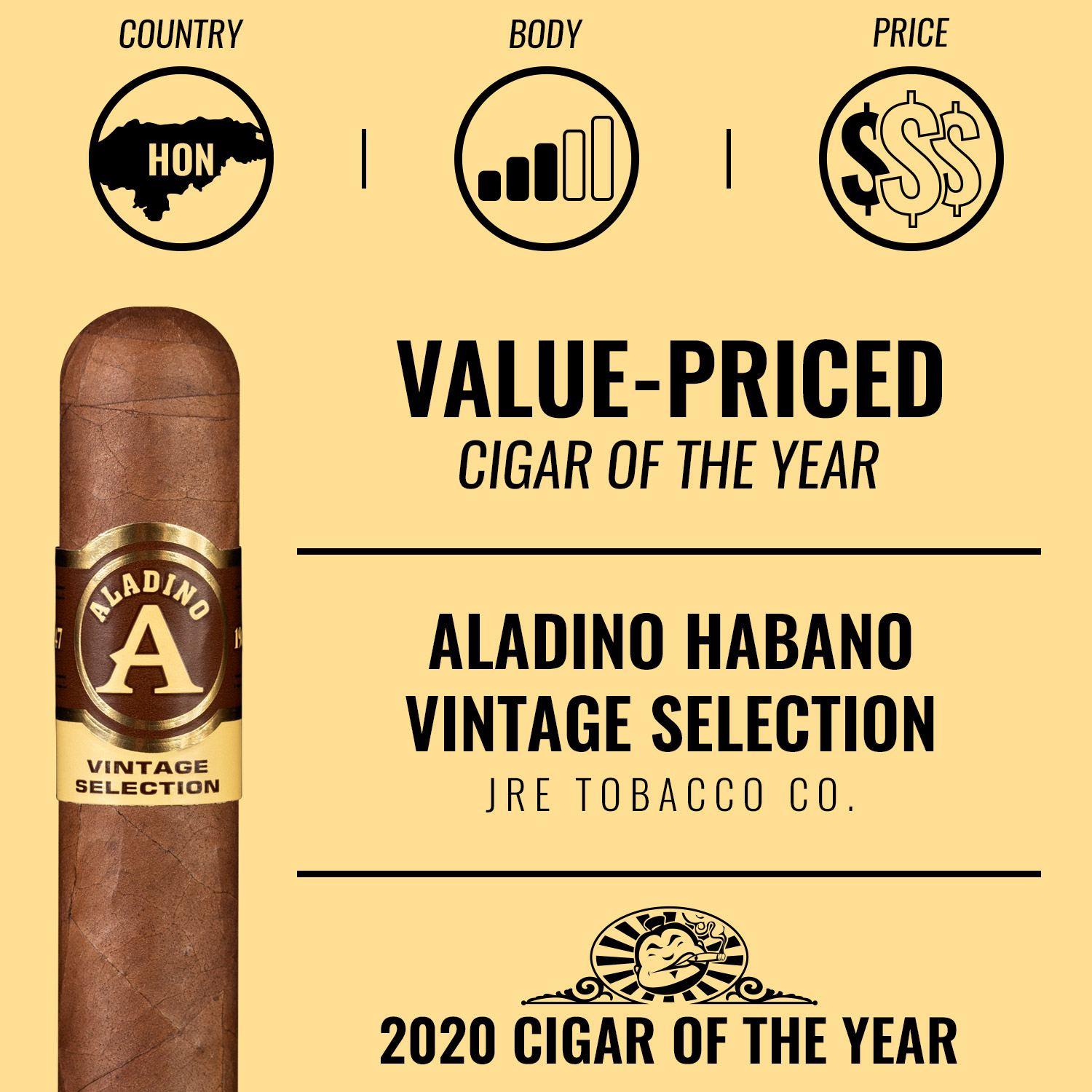 Aladino Habano Vintage Selection Value-Priced Cigar of the Year 2020