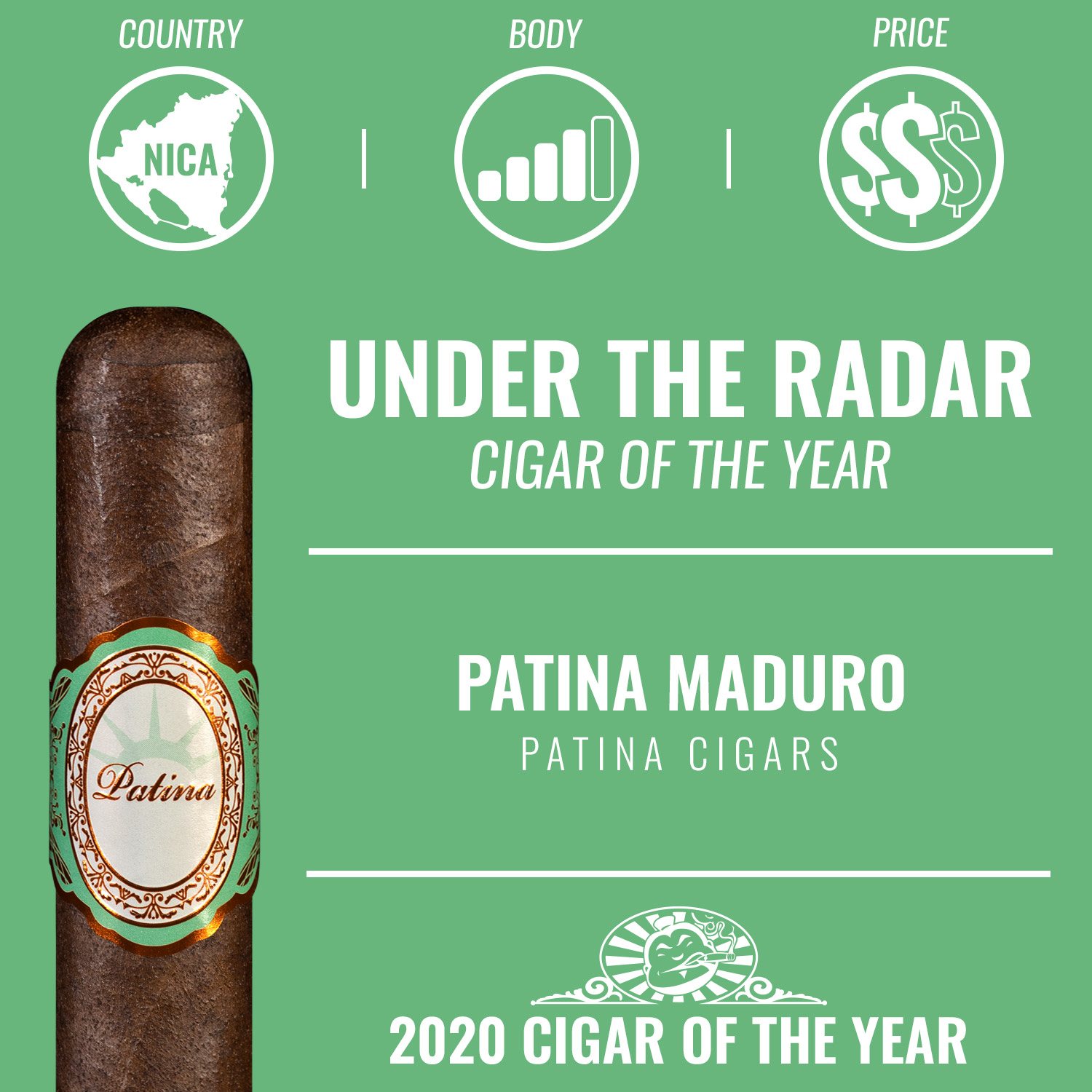 Patina Maduro Under-the-Radar Cigar of the Year 2020