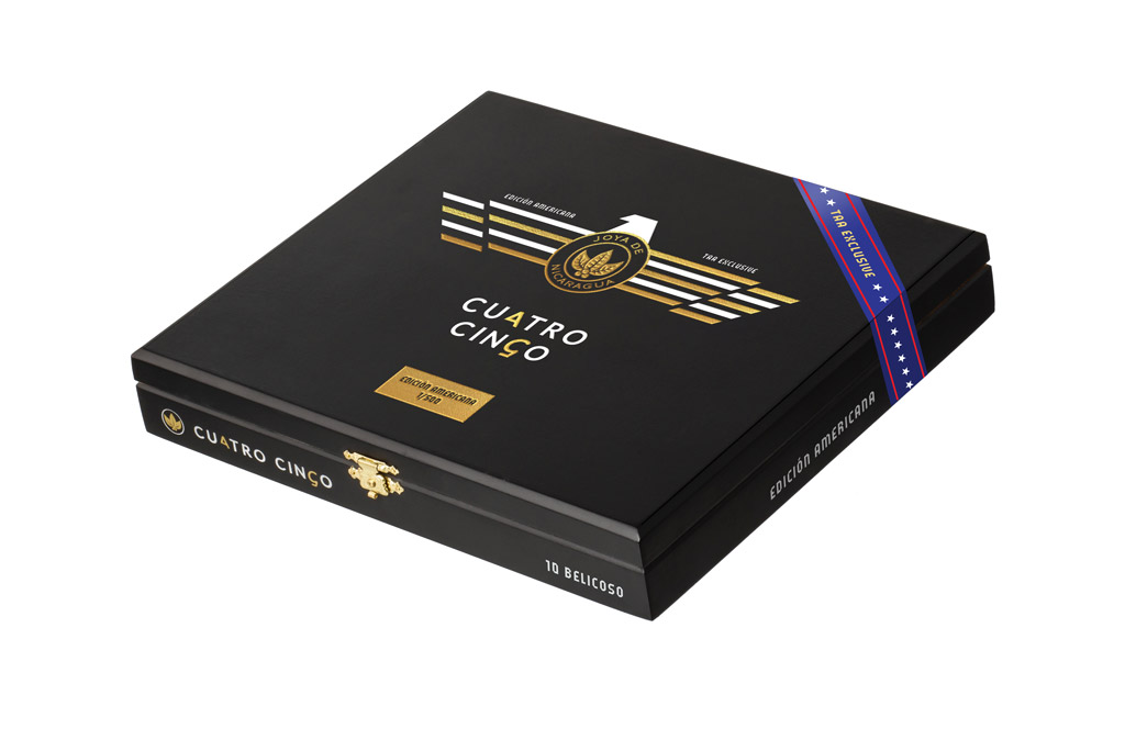 Joya de Nicaragua Cuatro Cinco Edición Americana TAA Exclusive cigar box closed
