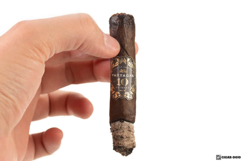 Partagas Limited Reserve Decadas 2020 cigar ash
