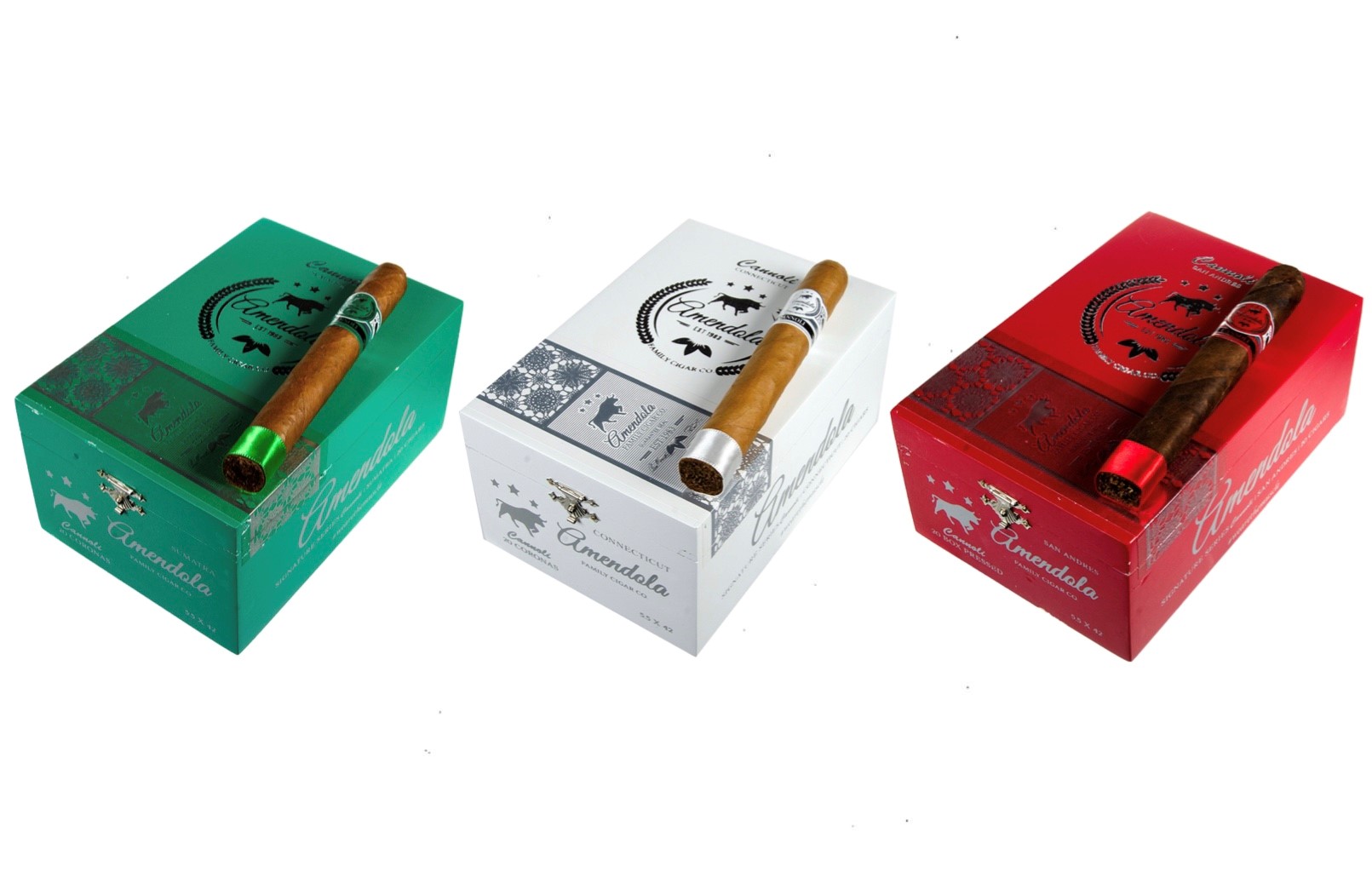 Amendola Family Cigar Co. Cannoli Series cigar boxes