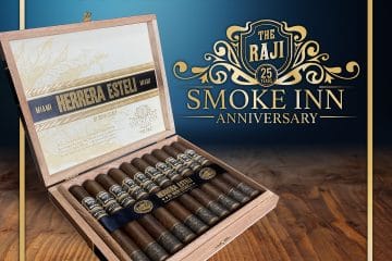 Herrera Estelí Miami Smoke Inn 25th Anniversary Raji cigar announcement