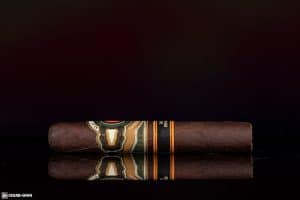 Alec Bradley Double Broadleaf Robusto cigar side view