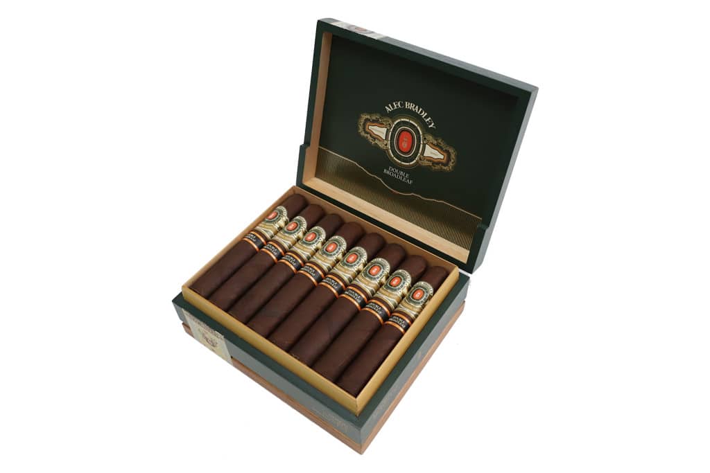 Alec Bradley Double Broadleaf cigar box open