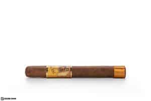 AJF New World Dorado Toro cigar side view
