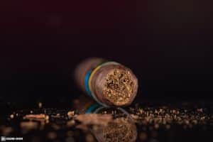 CAO BX3 Robusto cigar head cut cap