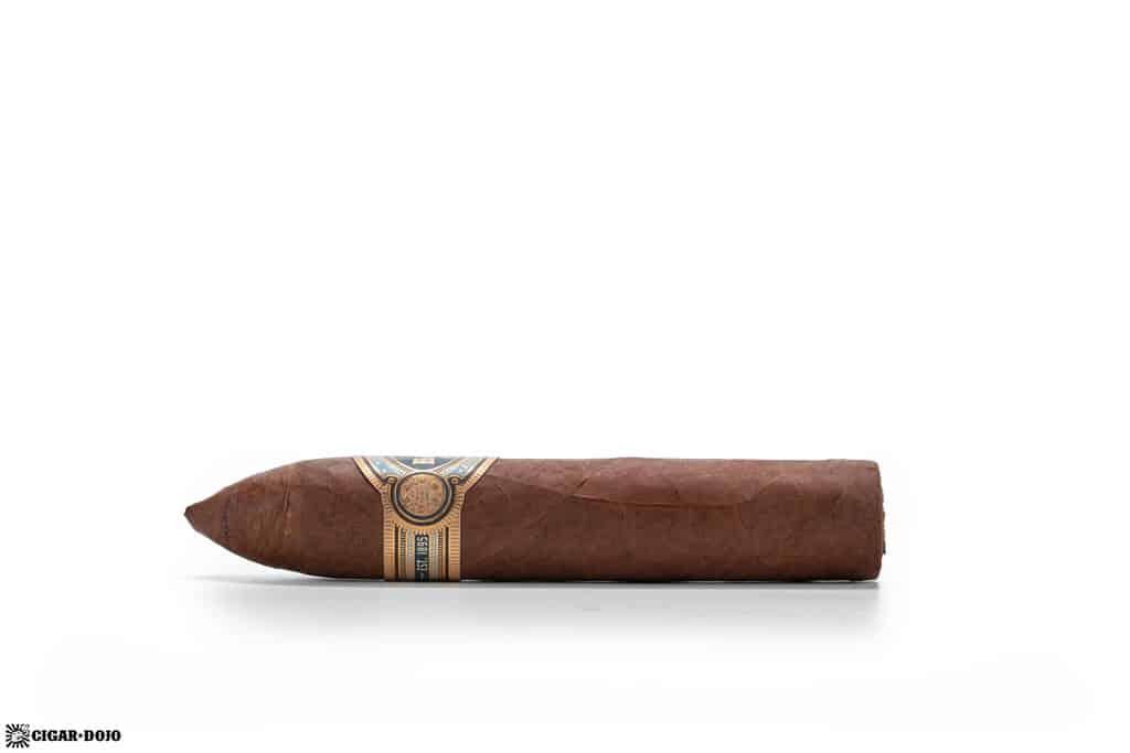 JC Newman El Baton Belicoso cigar side view