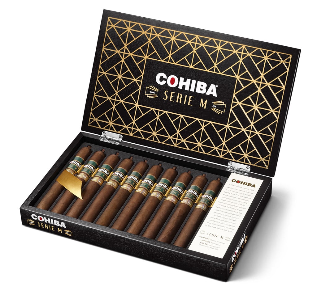 Cohiba Serie M Prominente cigar box open