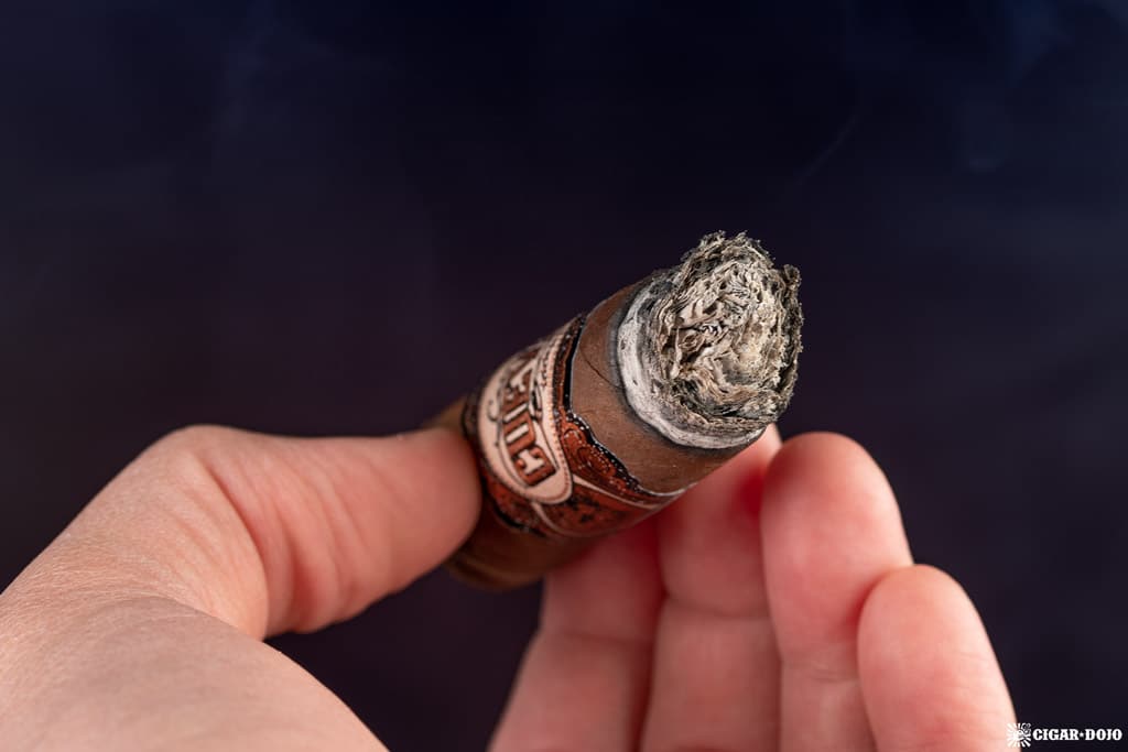 Casa Cuevas Sangre Nueva Robusto cigar ash