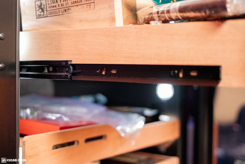 Newair NCH1K5BK00 1500 count humidor full-extension drawer slide