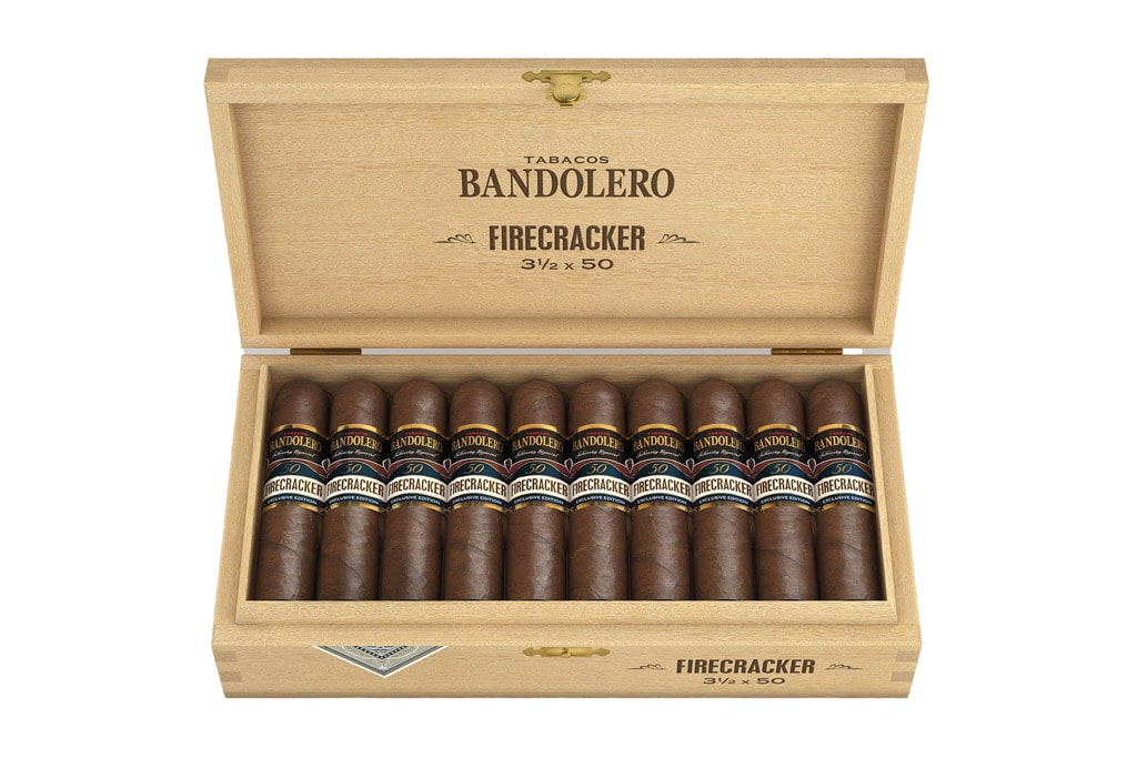 Selected Tobacco Bandolero Firecracker cigars in box