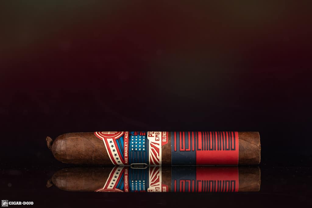 Alec Bradley Post Embargo Blend Code B15 cigar side view