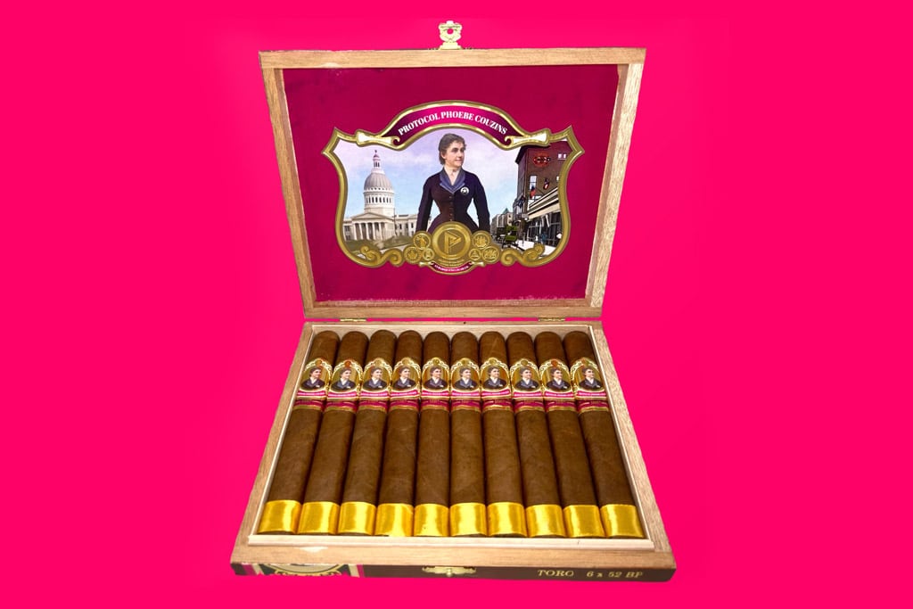 Protocol Phoebe Couzins cigar box open