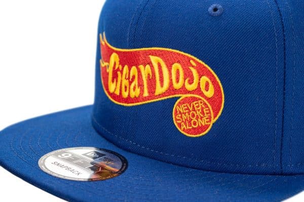 Cigar Dojo Royal Blue Flat cap embroidered logo
