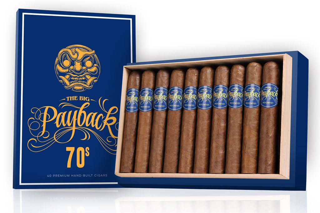Room101 The Big Payback 70s Maduro cigar packaging