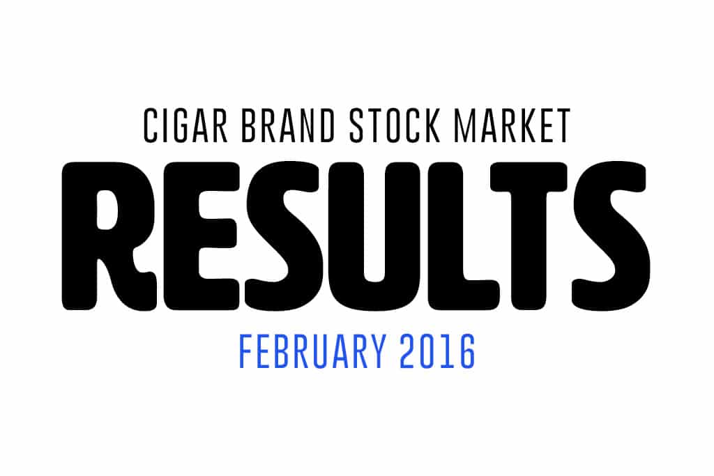Cigar Brand Stock Market Results February 2016