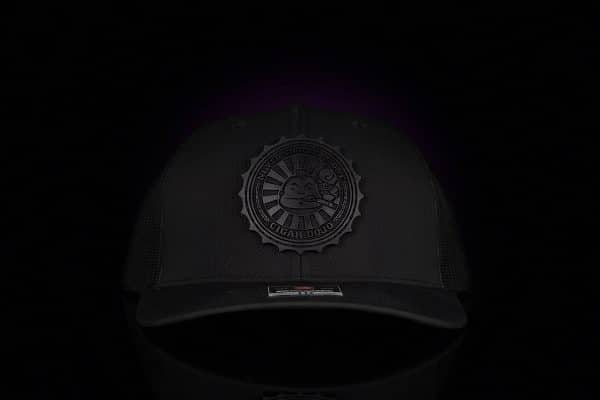 Cigar Dojo Black Trucker Hat front view