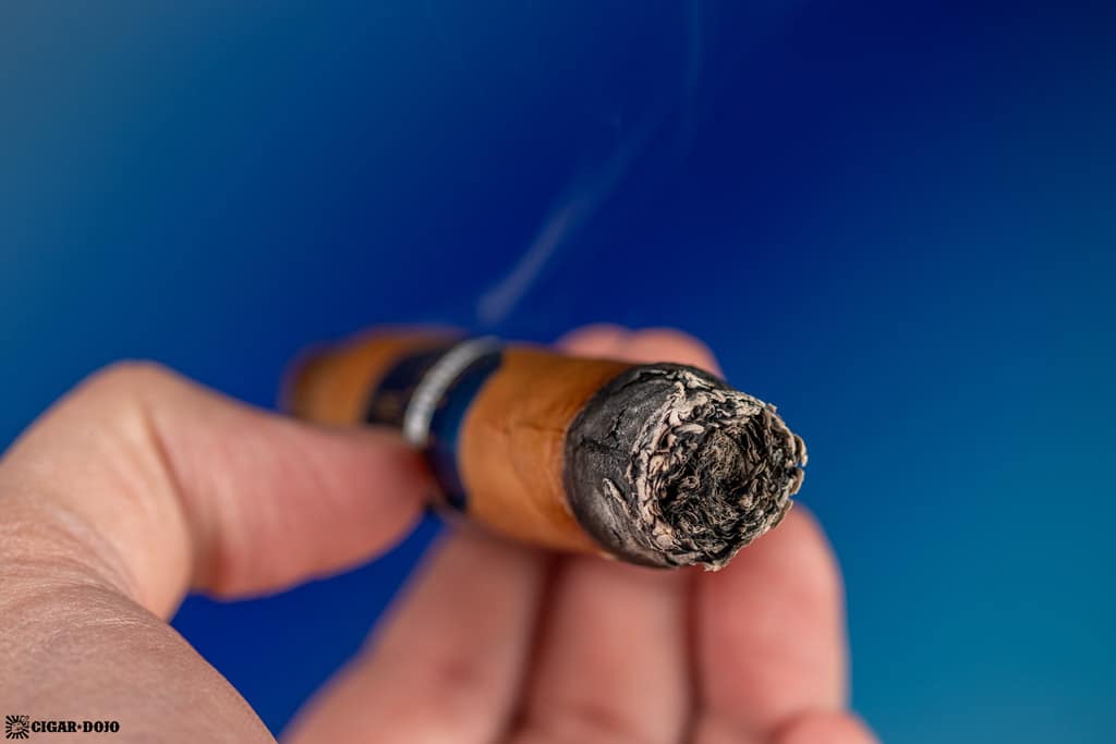 Alec Bradley Do Not Disturb DND Toro cigar ash smoking