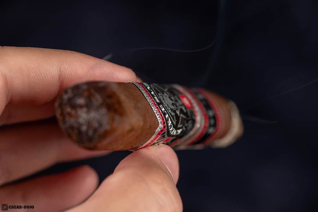 Espinosa Knuckle Sandwich Puro Nicaragua Robusto cigar smoking