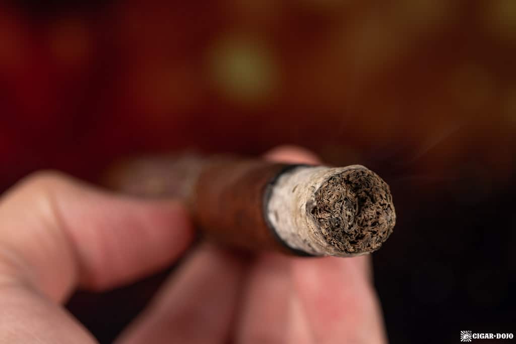 Alec Bradley Fine & Rare ANB-228 cigar ash