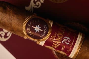 Quesada Don Manolo 79 cigar band on box